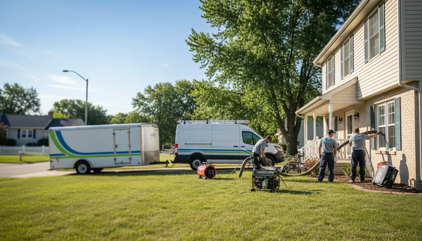Flooded Basement Restoration And Cleanup With Repair in Matteson, IL near me